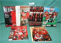 FLAT BOX OF MOSTLY HUSKER FBALL GAME DAY PROGRAMS