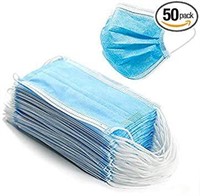 New 50 pack disposable face masks