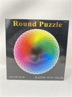 New Blazing With Color 1000 pc Round Puzzle