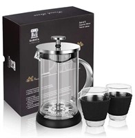 New BARISTA French Press Coffee Maker with 22