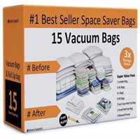 New Home-Complete Vacuum Storage Bags- 15 Multi