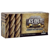 45 Colt Cowboy Action Loads Ammuniton 200 Gr 50 Rd