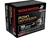 Winchester Defender Ammunition 38 Special +P 20 Rd