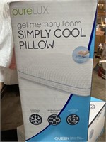 New PüreLUX Simply Cool Gel Memory Foam Pillow,