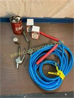 25 foot air hose and accessories