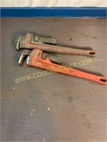 18 inch and 16 inch rigid pipe wrenches