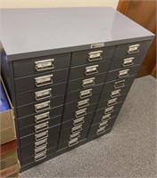 Multi drawer metal cabinet
