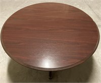 Round kitchen table, cherry finish