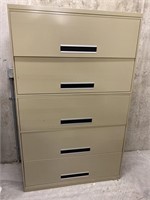 Upright filing cabinet