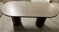 Marbled gray conference table