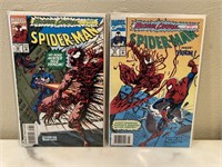 Lot of (2) Spider-Man comic books.