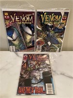 Lot of (3) Venom comics.