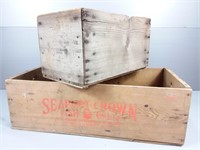 Seaport Crown & Co-Operatives Wood Boxes