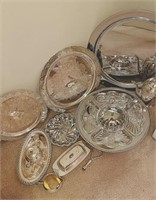 Assortment of Silver Plated Servewear