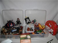 2 Totes of Pirates of the Caribbean & Dble Shutter