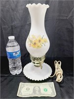 Vintage Milkglass Chimmney Lamp