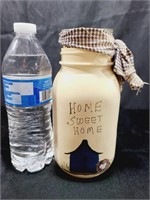 Home Sweet Home Jar Candle Holder