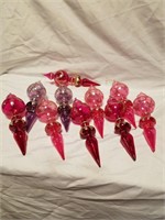 Lot of 10 glass ornaments