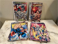 Lot of (2) Superman comics & (5) Wizard