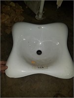 Cast iron Kohler sink bowl chip in ceramic