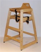 (2) SAGETRA SOLID WOOD HIGH CHAIRS