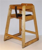 (3) GAYCHROME SOLID WOOD HIGH CHAIRS