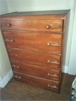 Chest of drawers and stackable chairs