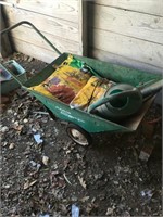 Metal Radio lawn cart