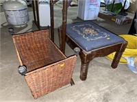 Stool and basket