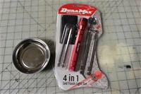 Duramax flashlight w/ bits & magnets
