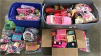 Large lot Barbie vehicles & accessory lot