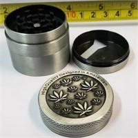 4 Piece 1.5"x1.5" Magnetic Lid Pewter Style Multi