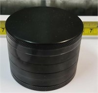 4 Piece Black 2.5"x2" Magentic Lid Herb Grinder