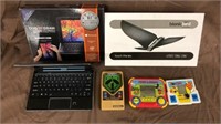 Nuvosion tablet, bionic bird, handheld games lot