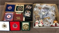 Gold finished & brass ornaments lot