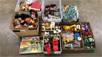 Toys, action figures, stuffed animals lot