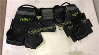 AWP adjustable tool belt 2 large pouches 2 small