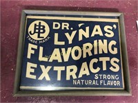 Framed advertisement Dr. Lyna’s Flavoring