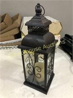 Decorative lantern with flameless candle