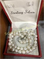 Sterling necklace & earrings set