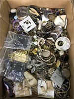 Flat of assorted jewelry