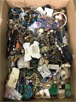 Flat of assorted jewelry