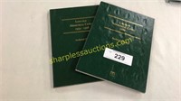 2 coin folders with coins