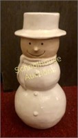 Large ceramic snowman approx 15? tall. Wearing
