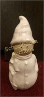 Large ceramic snowman approx 15? tall  wearing
