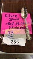 Silver spoon, 1904 St Louis World Fair