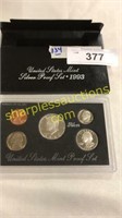 US mint Silver proof set 1993