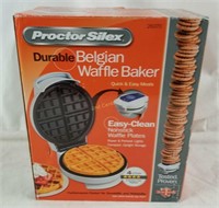 New Proctor Silex Belgian Waffle Baker