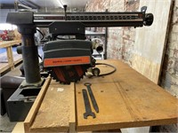 Craftsman 10 Inch Radial Arm Saw, (2) Wood Saw