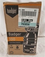New Badger 100 1/3 Hp Food Waste Disposer